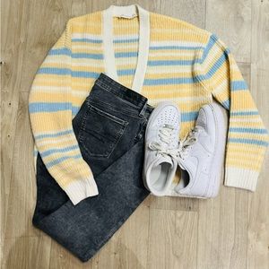 All in Favor Pastel Stripped Cardigan